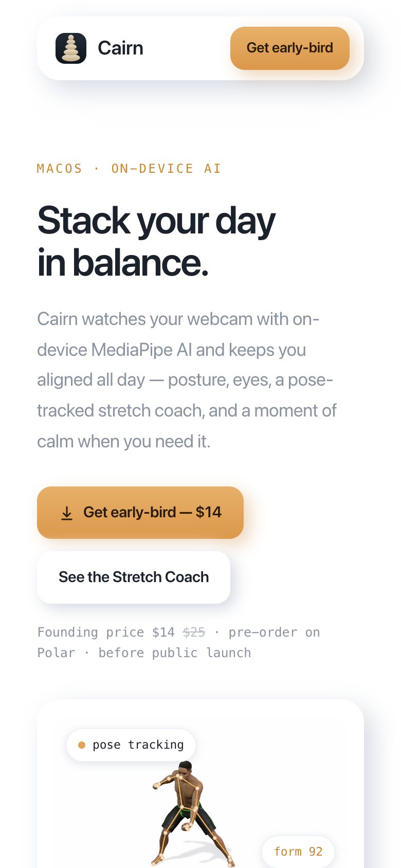Cairn on a phone